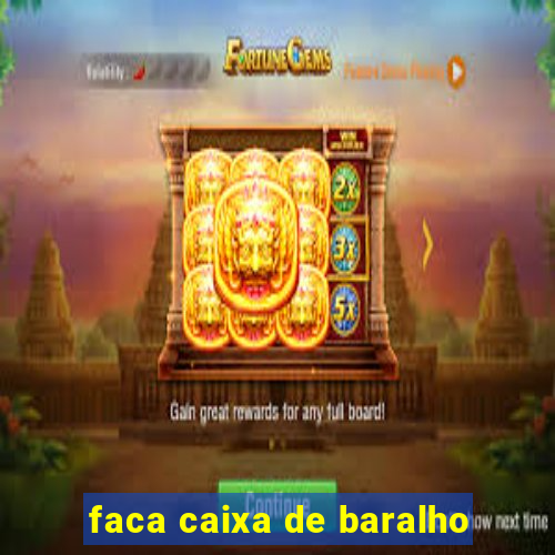 faca caixa de baralho